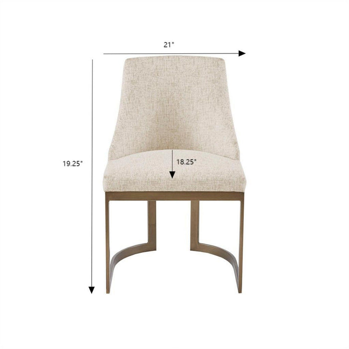 Contemporary Modern Accent Dining Chairs (Set of 2)