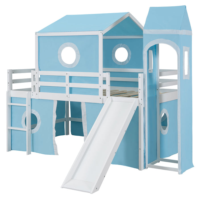 Loft Bed & Slide Tent And Tower