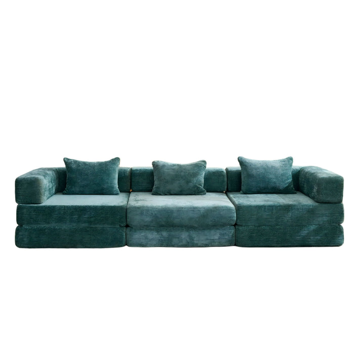 Convertible Floor Sofa Bed, Boneless Modular Sectional Sofa For Living Room