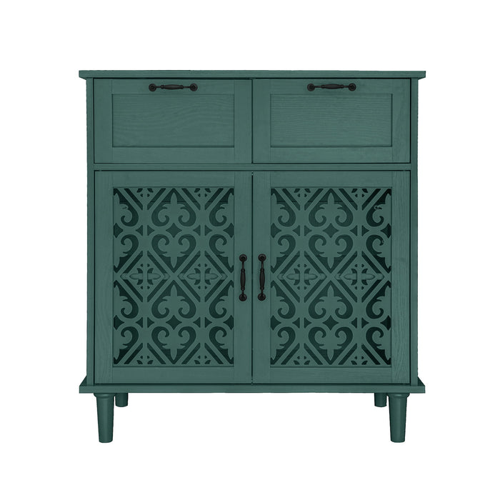 2 Door 2 Drawer Elegant Cabinet