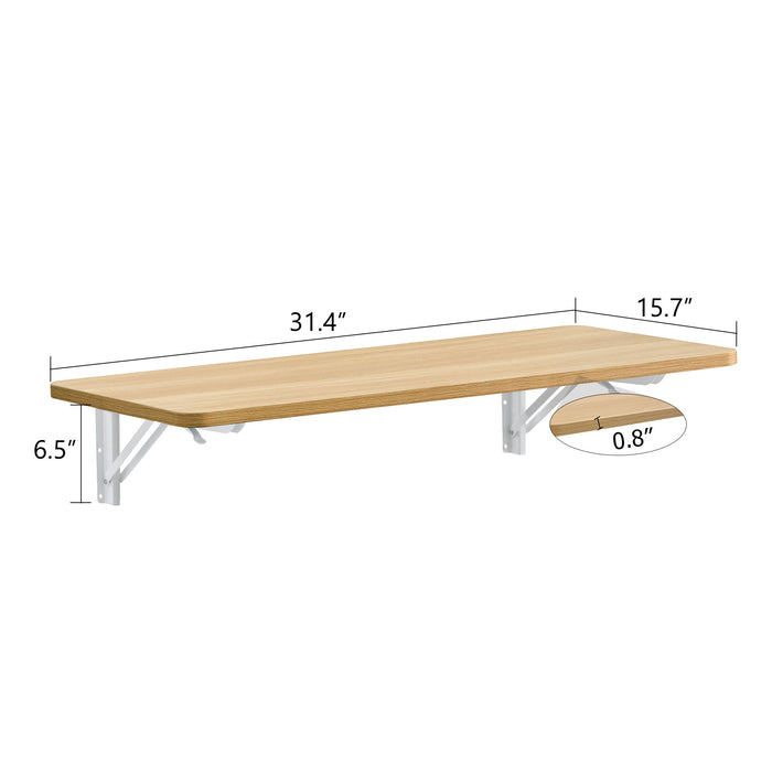Folding Table Wall Mounted Folding Table For Small Spaces, Fold Down Desk, Workbench