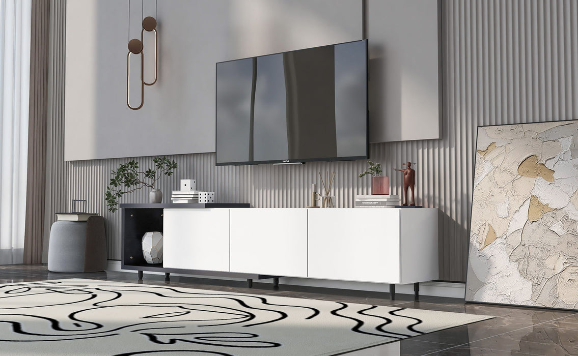 Modern Stylish Extendabletv Stand TV Cabinet For 80" TV