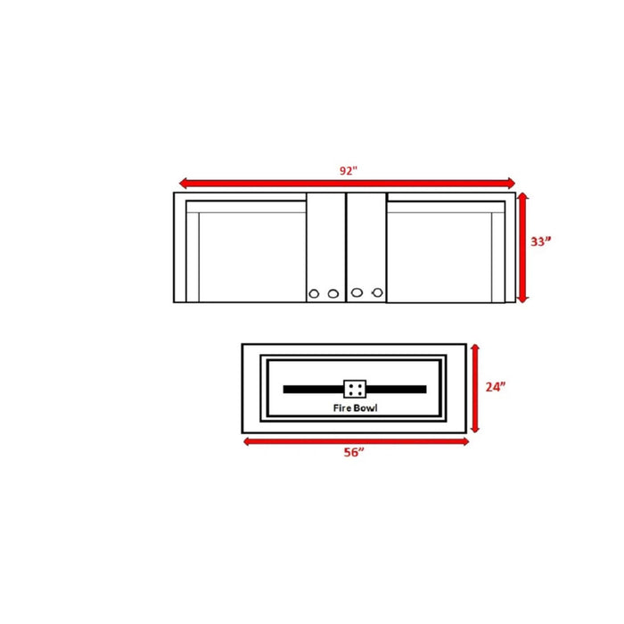 Outdoor Elegance Conversation Set With Fire Pit