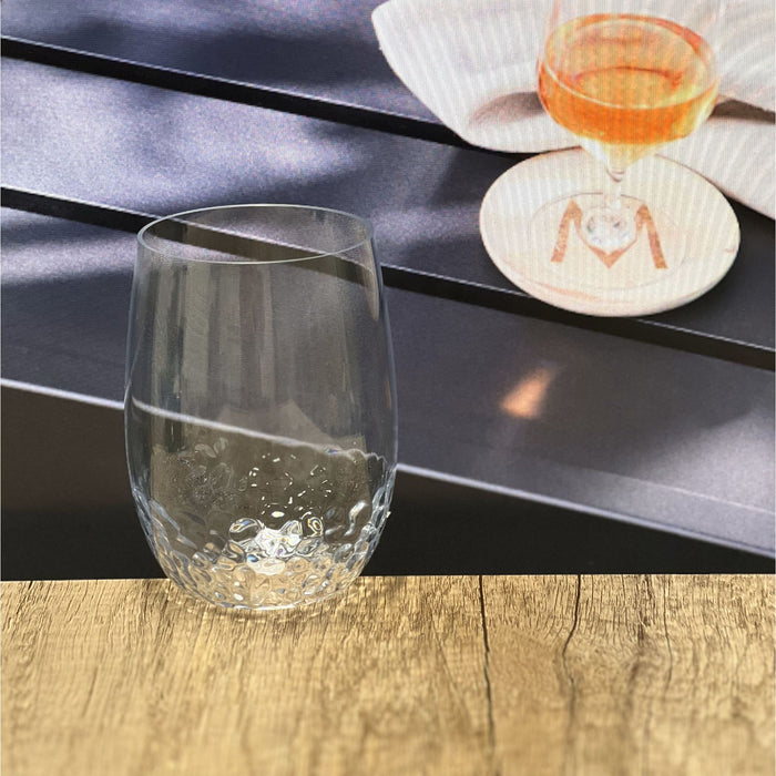 Tritan Hammer - Leadingware Plastic Wine Glasses (Set of 4), Unbreakable 15Oz - Clear