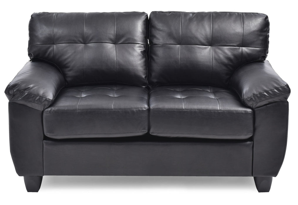 Stylish Loveseat With Padded Arms
