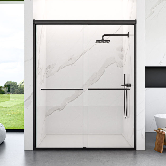Modern Semi Frameless Double Sliding Shower Door
