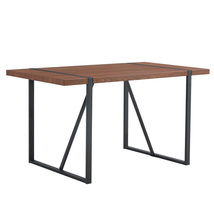 Industrial Rectangular Dining Table For 4 - 6 People