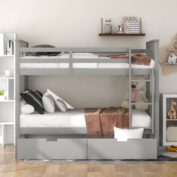 Bunk Bed With Ladder For Bedroom, Guest Room Furniture