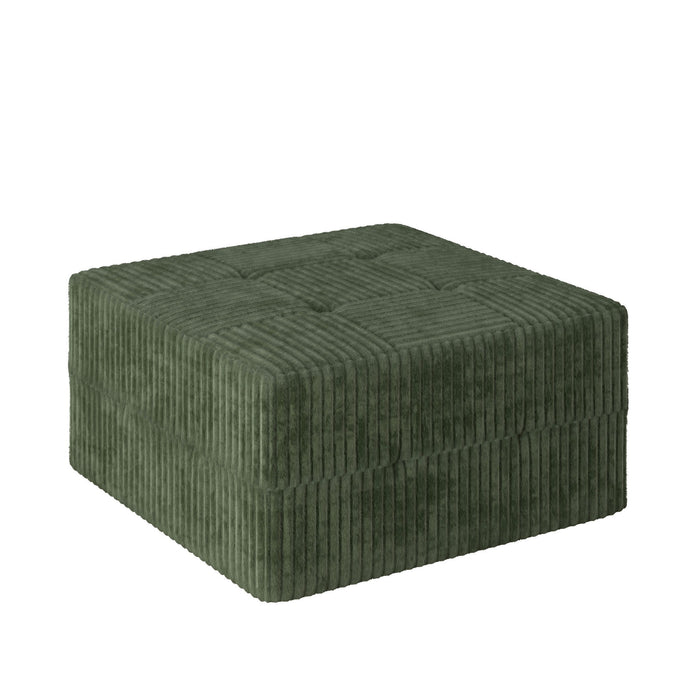 Modern Minimalist Ottoman Sofa Compressed Sectional Corduroy Couch Sleeper