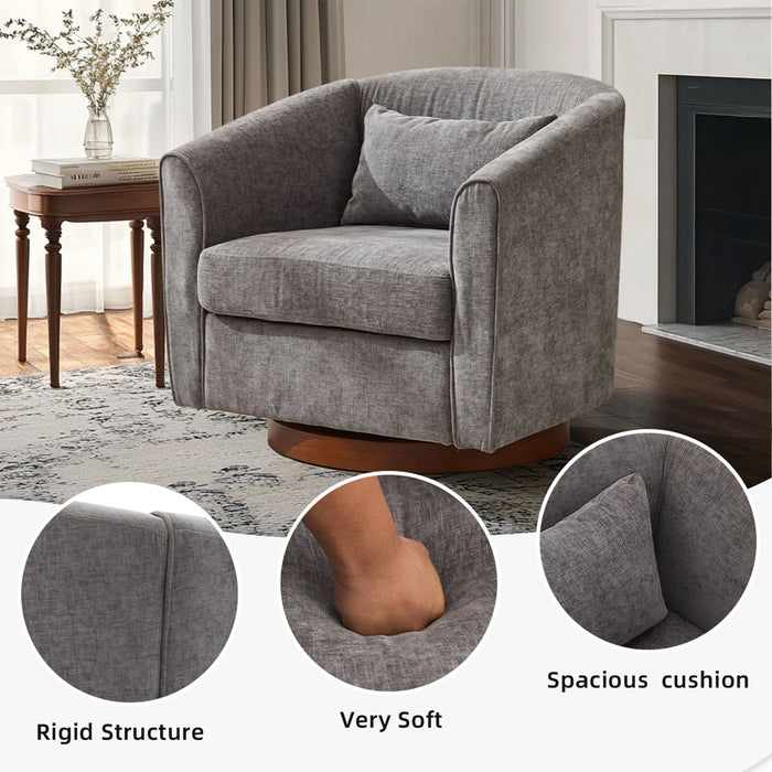 Swivel Accent Chair For Living Room, Sofa Chairs With Base Side For Living Room