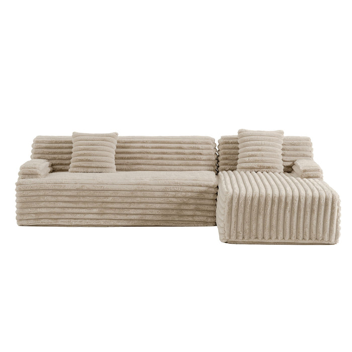 Cloud Sectional Sofa Upholstered Couch Free Combined Sofa