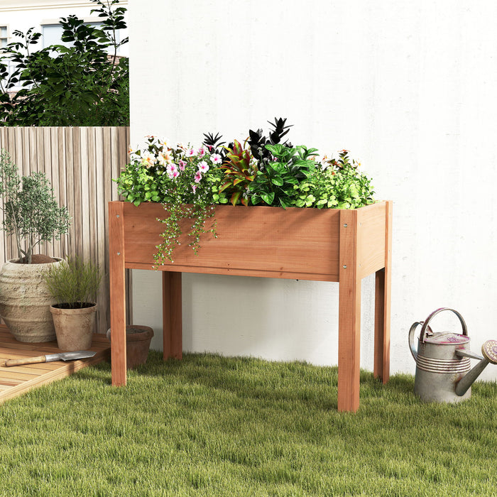 Raised Garden Bed With Legs, Elevated Planter Box For Outdoor Plants