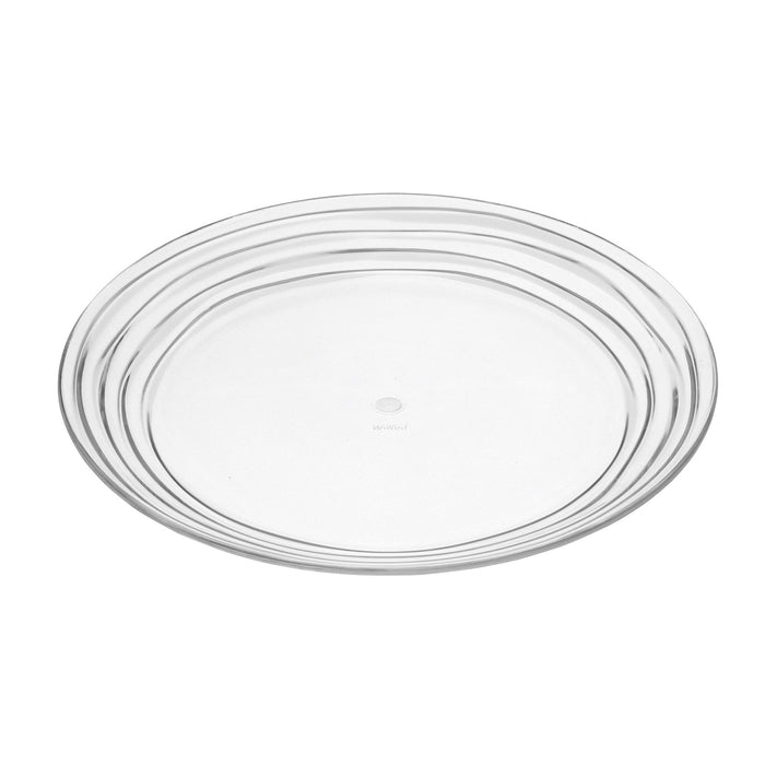 Designer Swirl Acrylic Dinner Plates (Set of 4)