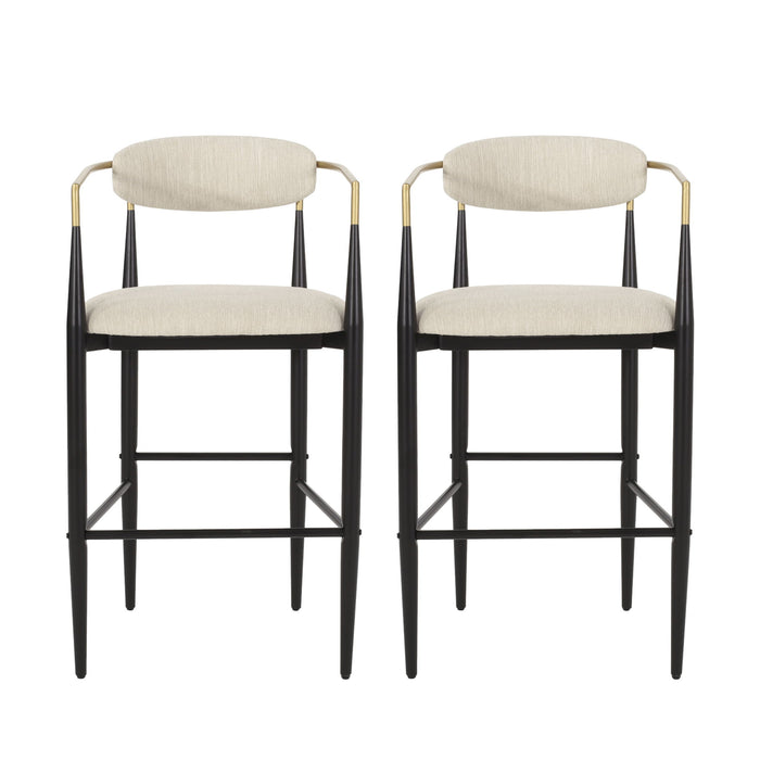 Counter Height Upholstered Barstools (Set of 2)