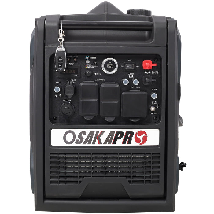 Super Quiet Inverter Generator 5.5Kw Portable Dual Fuel Electric & Remote Start Aluminium