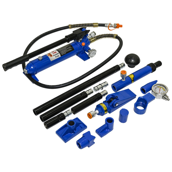 4T Separating Hydraulic Jack, Sheet Metal Separating Jack, Separating Hydraulic Combination To Repair The Depression - Black / Blue