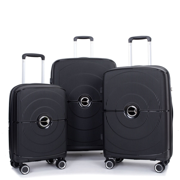 Expandable Hardshell Suitcase Double Spinner Wheels Luggage Sets