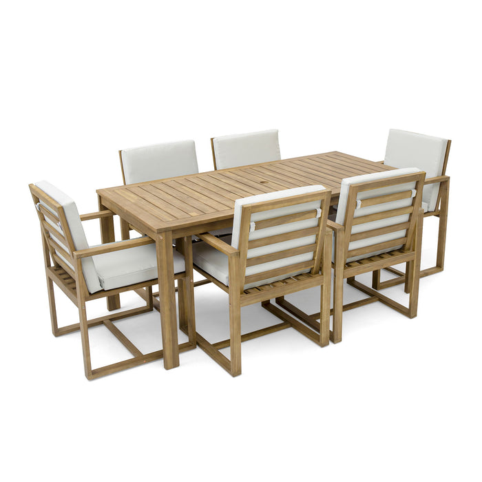 Patio Dining Set Outdoor Dining Table And Chair Set With And Removable Cushions For Patio