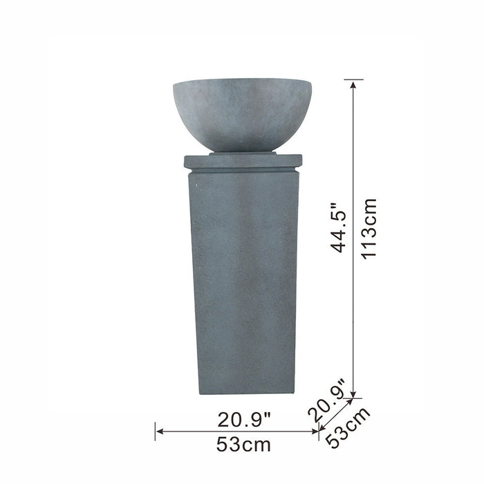 Zen Bowl Water Fountain, Outdoor Bird Feeder / Bath Fountains, Relaxing Water Feature For Garden