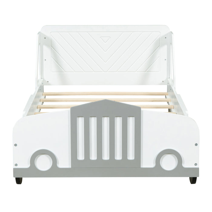 Car Shaped Platform Bed With Wheels