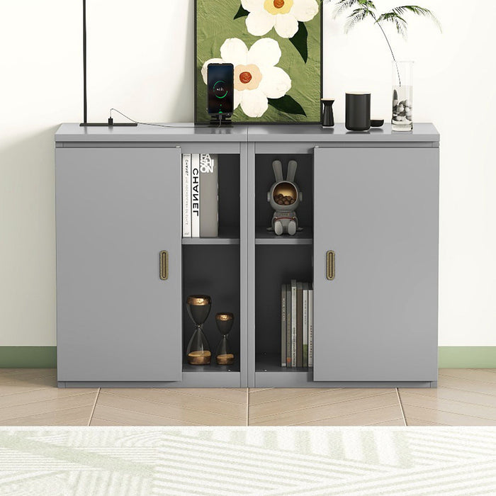 Murphy Bed With Shelves, Cabinets And USB Ports