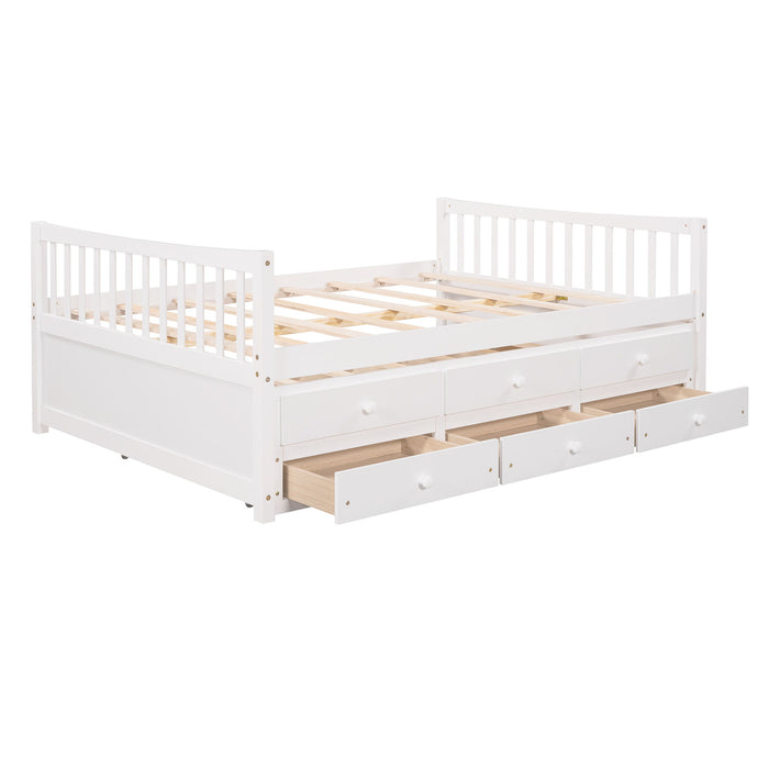 Twin Size Daybed With Trundle And Drawers