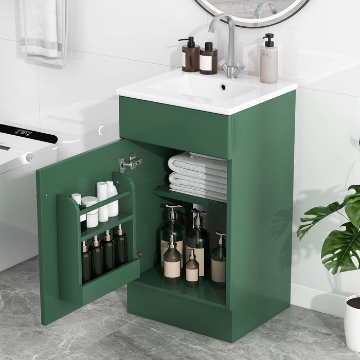 Bathroom Vanity With Sink, Cabinet With Adjustable Shelf