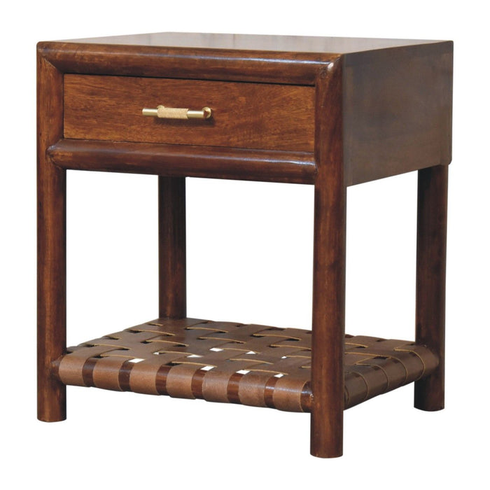 T Bar Nightstand - Dark Brown