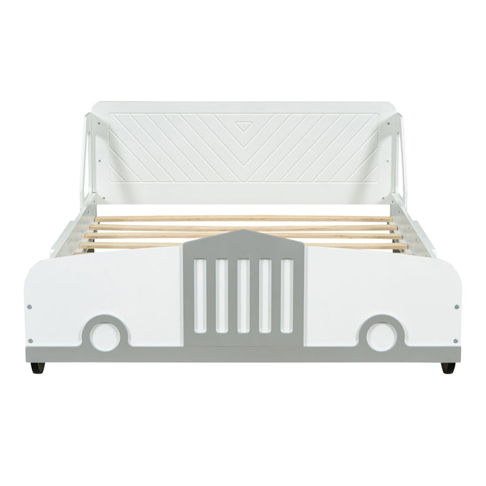 Car Shaped Platform Bed With Wheels