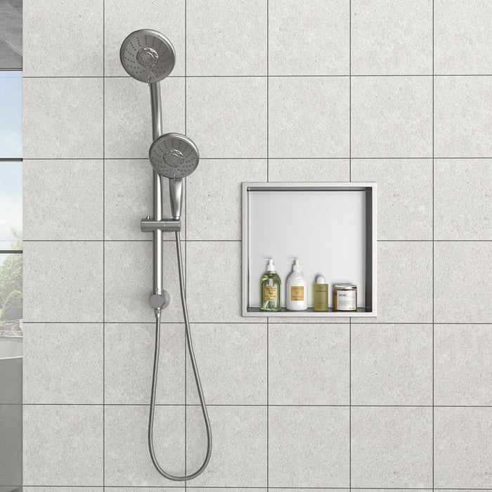 Stainless Steel Shower Niche With Seamless Design For Bathroom Storage