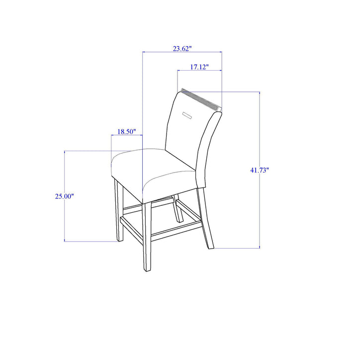 Ariya - Bar Stools (Set of 2) - Dark Grey