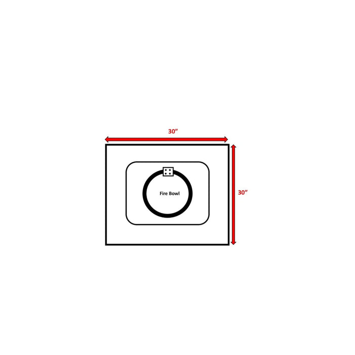 Fire Pit For Outdoor Home Garden Backyard Fireplace - Gray