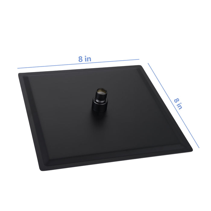 8" Square Rain Shower Head, Ceiling / Wall Mount Stainless Steel Bath Fixture