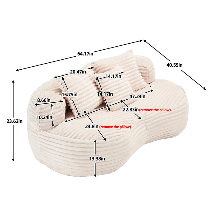 Bean Bag, Lazy Sofa Comfort Lounger High Back Chair