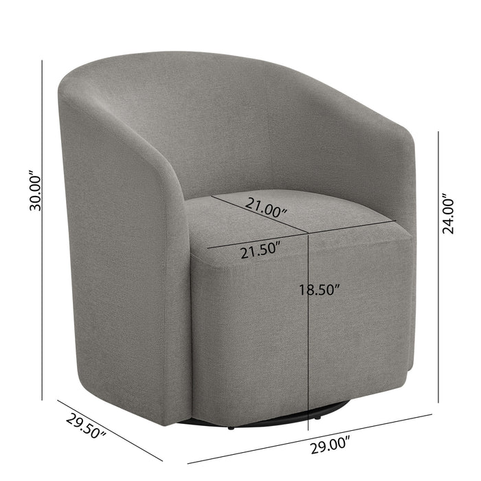 Ardena - Modern Swivel Barrel Chair