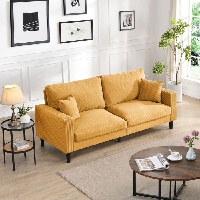 Modern Upholstered Resilience Three Seater Sofa