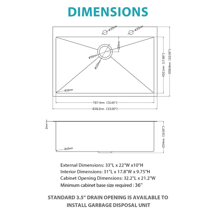 Drop-In Kitchen Sink With Pull-Out Faucet And Soap Dispenser