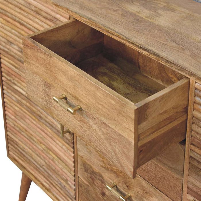 Soba - T Bar Large Nordic Chest - Oak