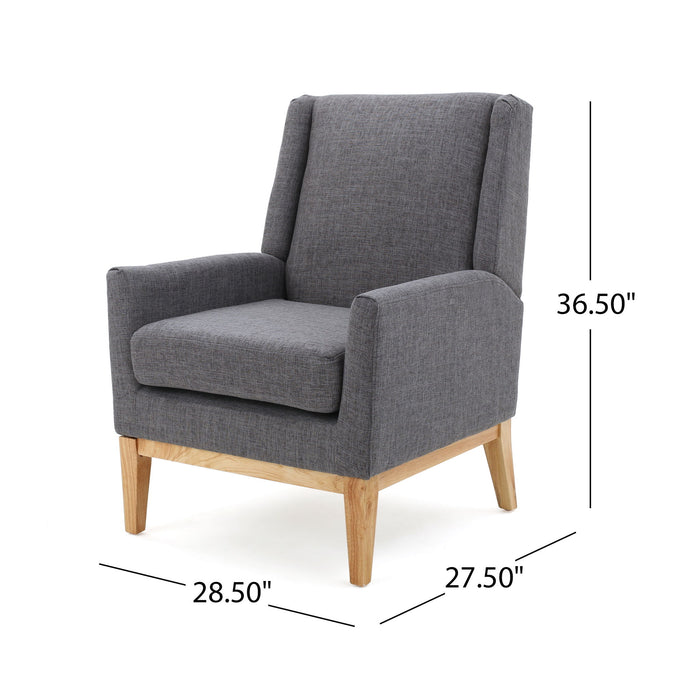 Modern Accent Chair With Padded Cushion Seat