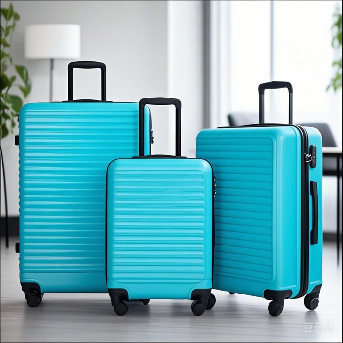3 Piece Luggage Sets Lightweight Suitcase With Two Hooks, Spinner Wheels, Tsa Lock