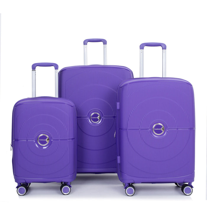 Expandable Hardshell Suitcase Double Spinner Wheels Luggage Sets