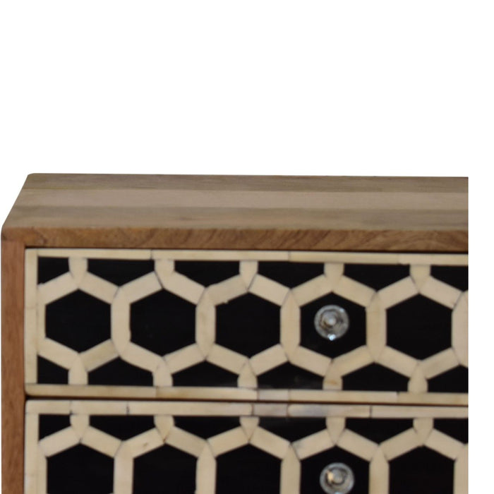 Inlay - Bone Inlay Drawer Nightstand