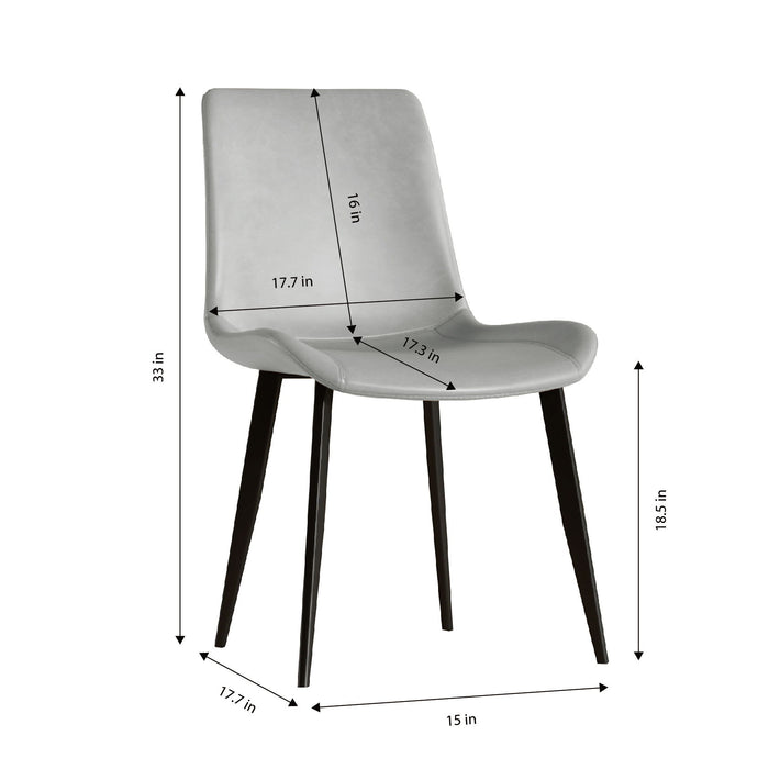 Modern Dining Chair With Carbon Steel Legs