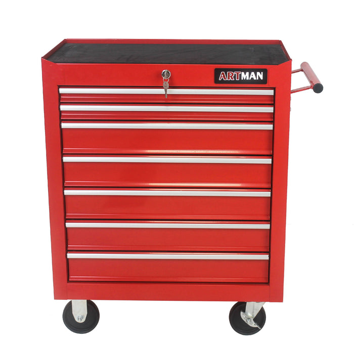 Multifunctional Tool Cart With Wheels And Drawers